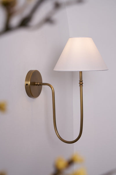 Devenq Vintage Industrial Fabric Wall Light