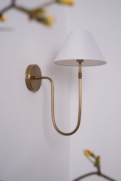 Devenq Vintage Industrial Fabric Wall Light