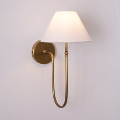 Devenq Vintage Industrial Fabric Wall Light