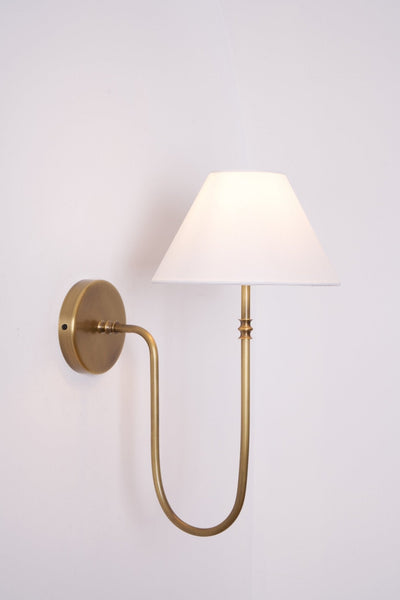 Devenq Vintage Industrial Fabric Wall Light