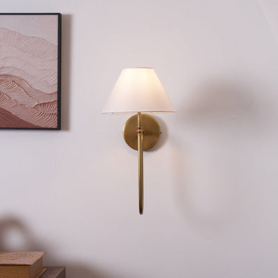 Devenq Vintage Industrial Fabric Wall Light