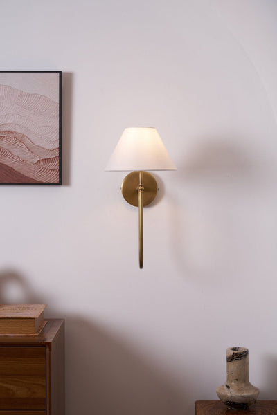 Devenq Vintage Industrial Fabric Wall Light