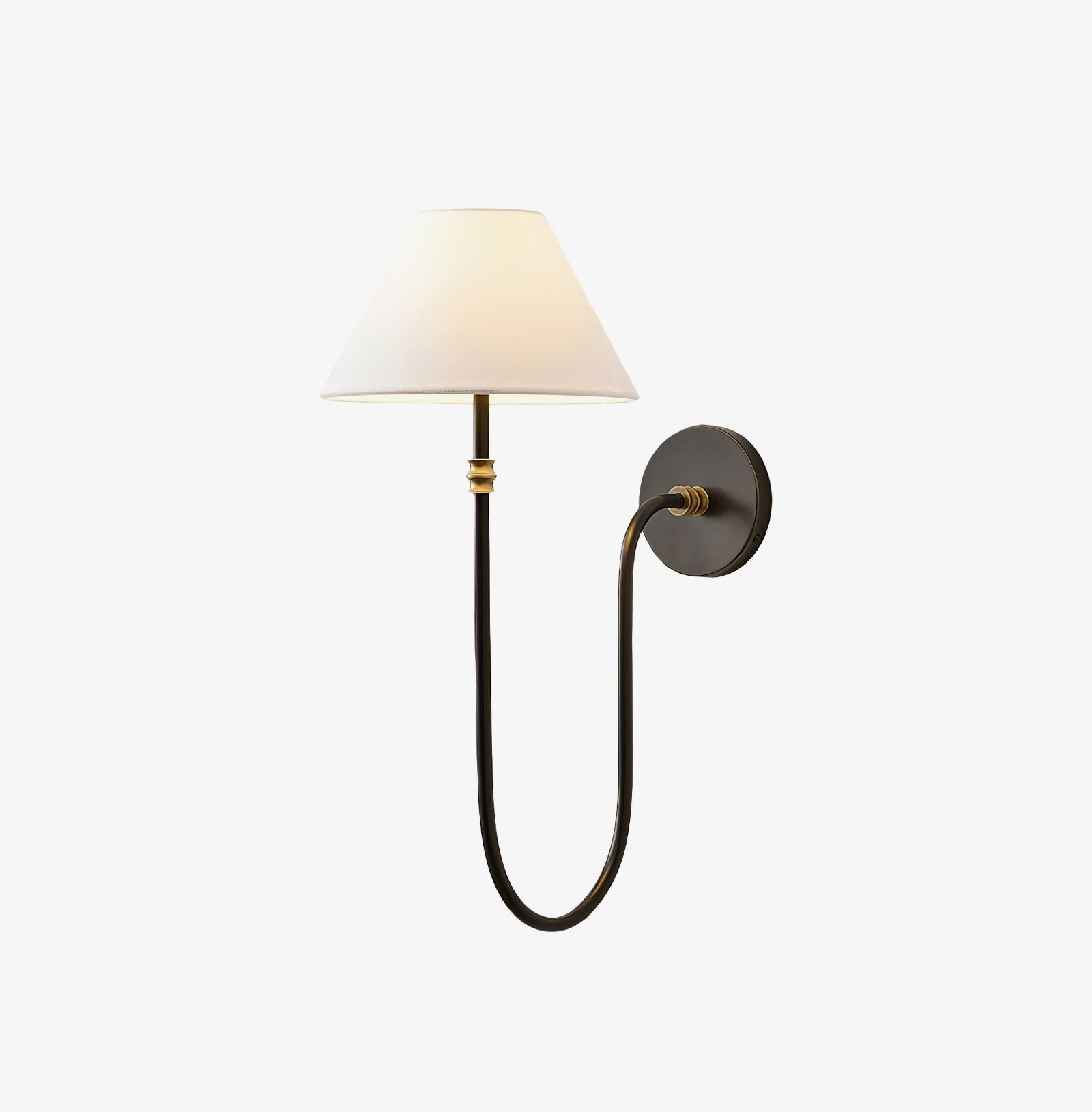 Devenq Vintage Industrial Fabric Wall Light
