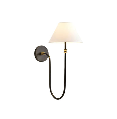 Devenq Vintage Industrial Fabric Wall Light