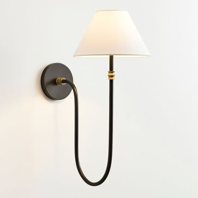 Devenq Vintage Industrial Fabric Wall Light