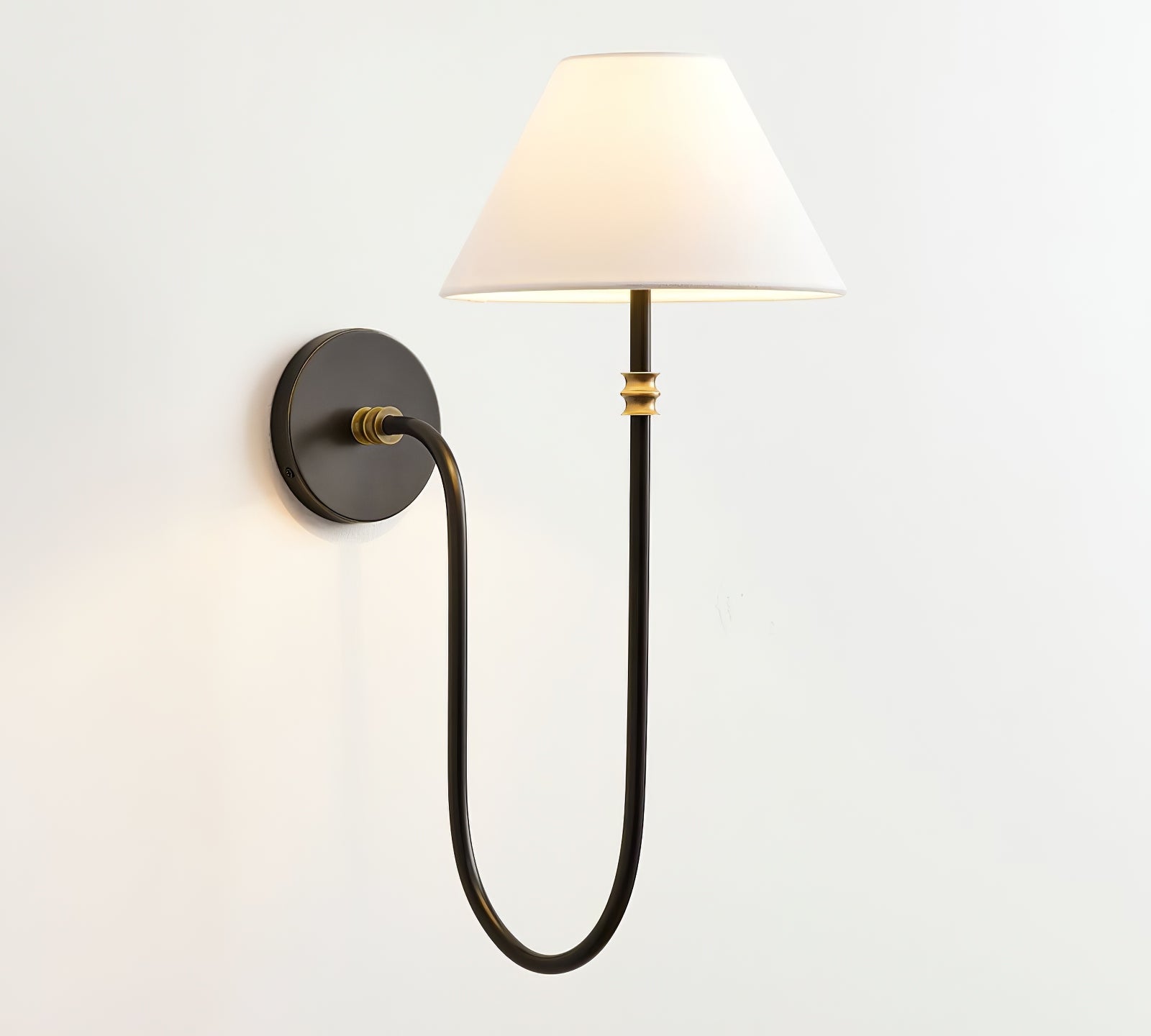Devenq Vintage Industrial Fabric Wall Light