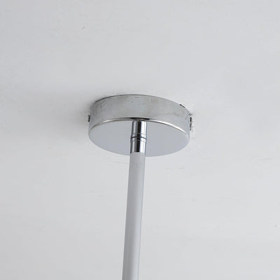Elvinine Chandelier Chrome Walnut Elegant