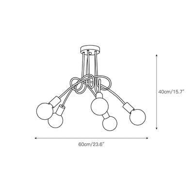 Eiraleria Glass Ceiling Lamp