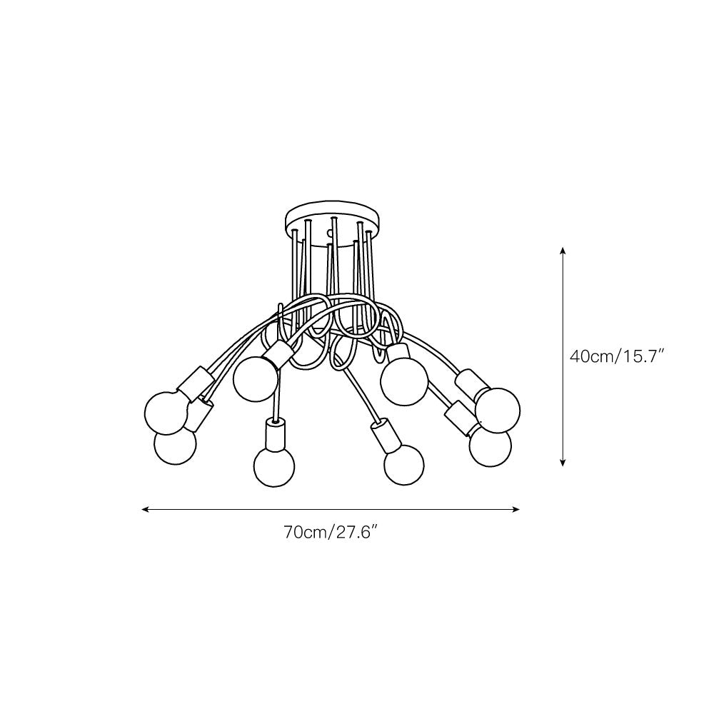 Eiraleria Glass Ceiling Lamp