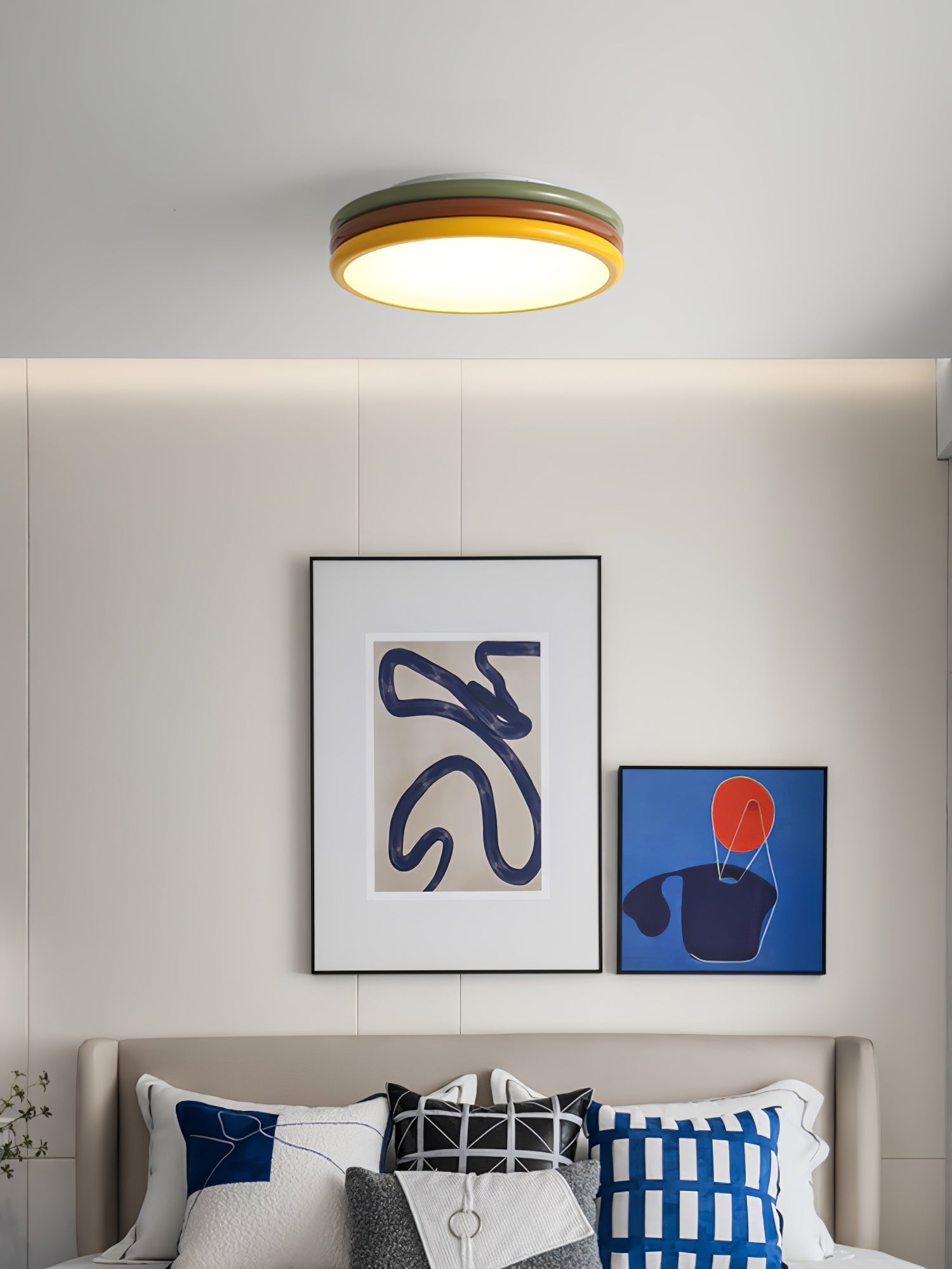 Dunoir Unique Art Color Stack Ceiling Lamp