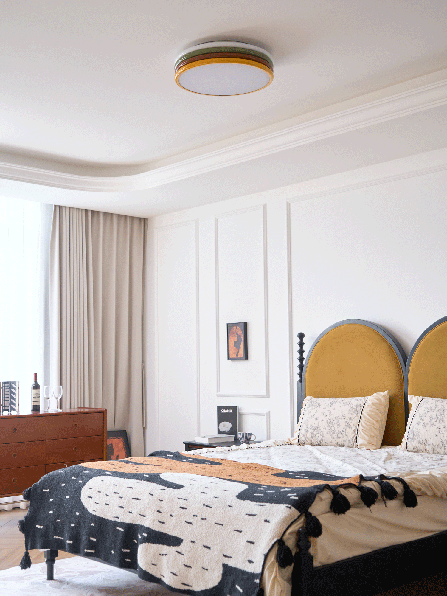 Dunoir Unique Art Color Stack Ceiling Lamp
