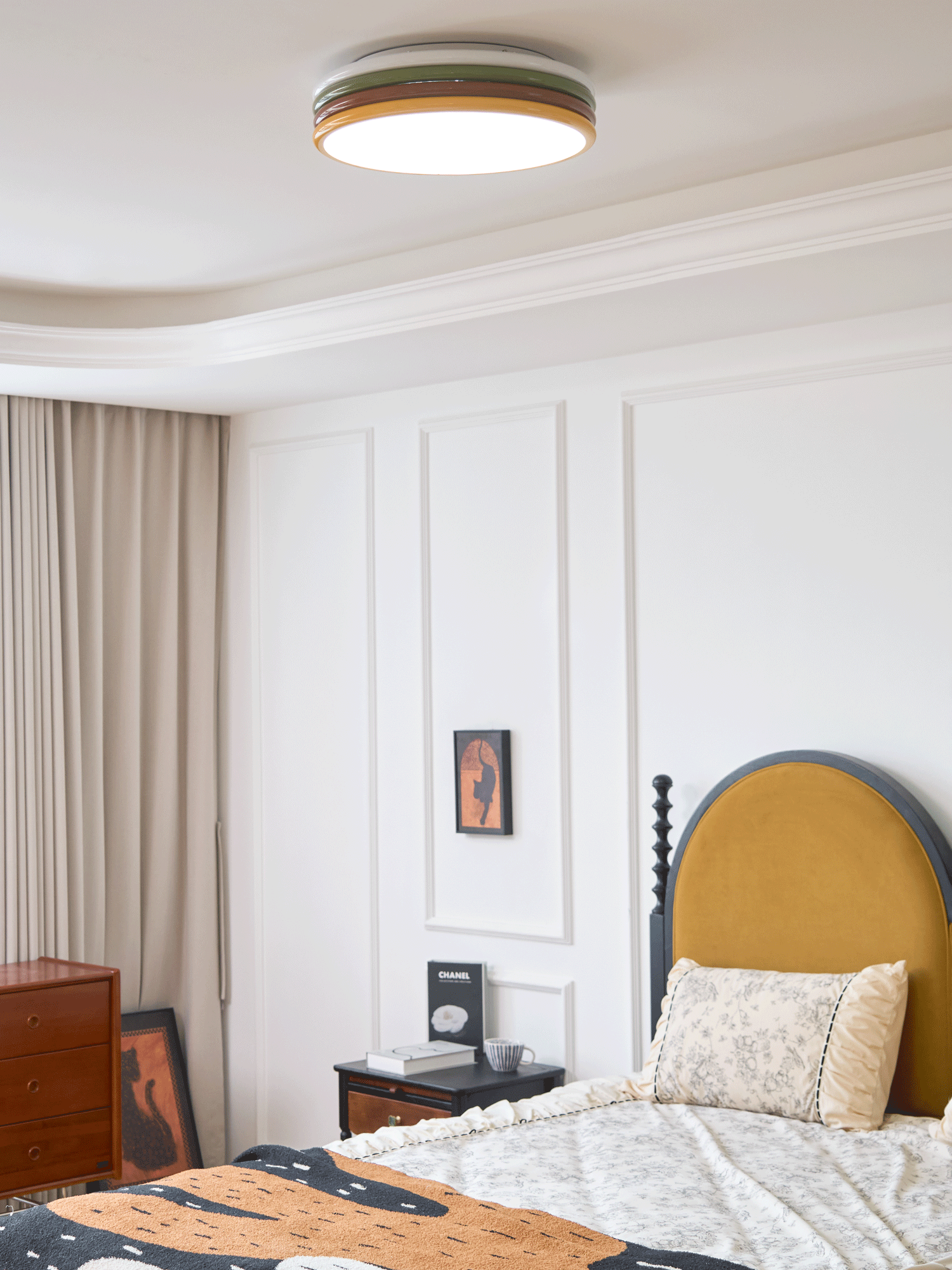 Dunoir Unique Art Color Stack Ceiling Lamp