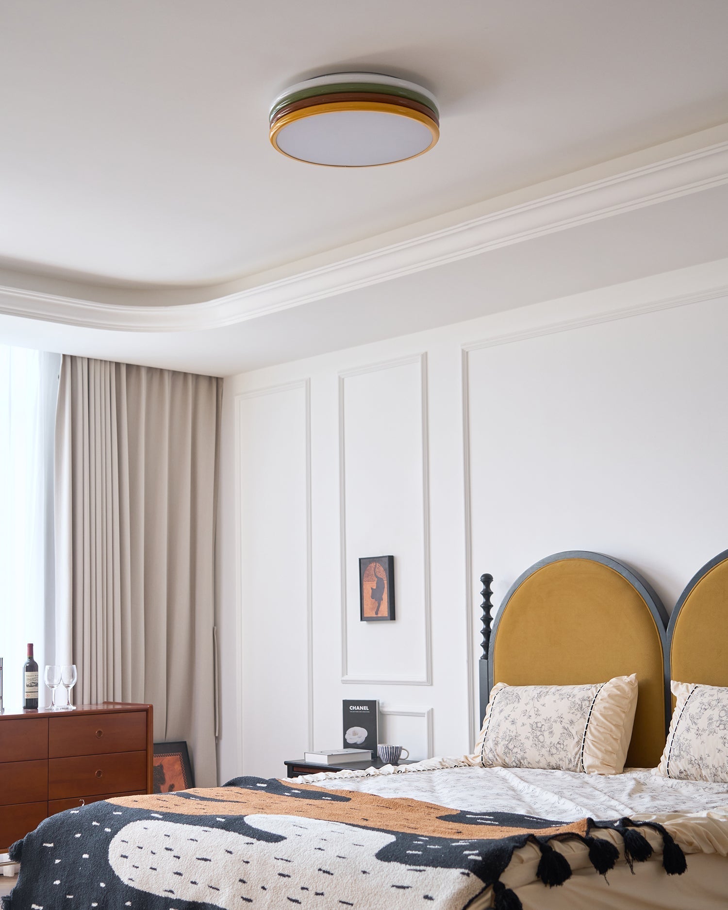 Dunoir Unique Art Color Stack Ceiling Lamp