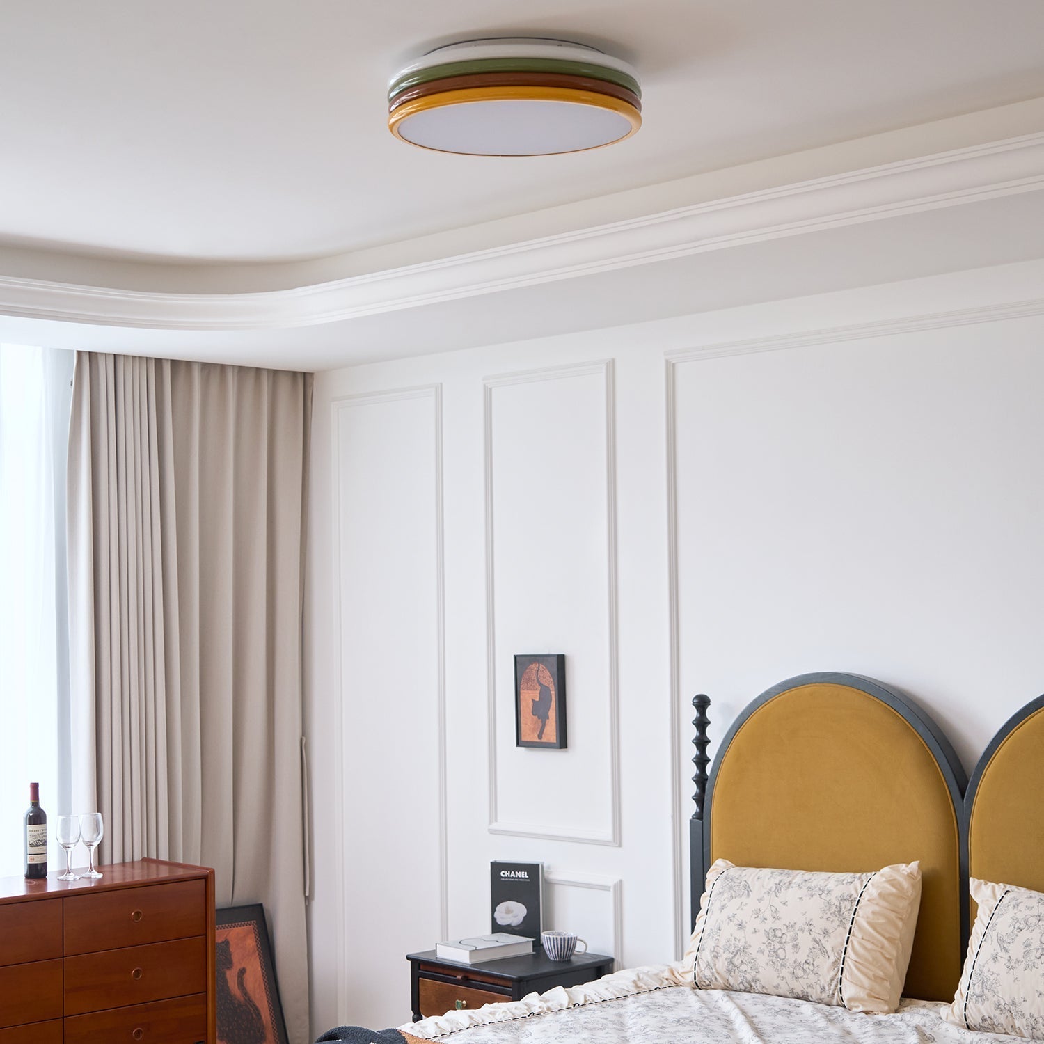 Dunoir Unique Art Color Stack Ceiling Lamp