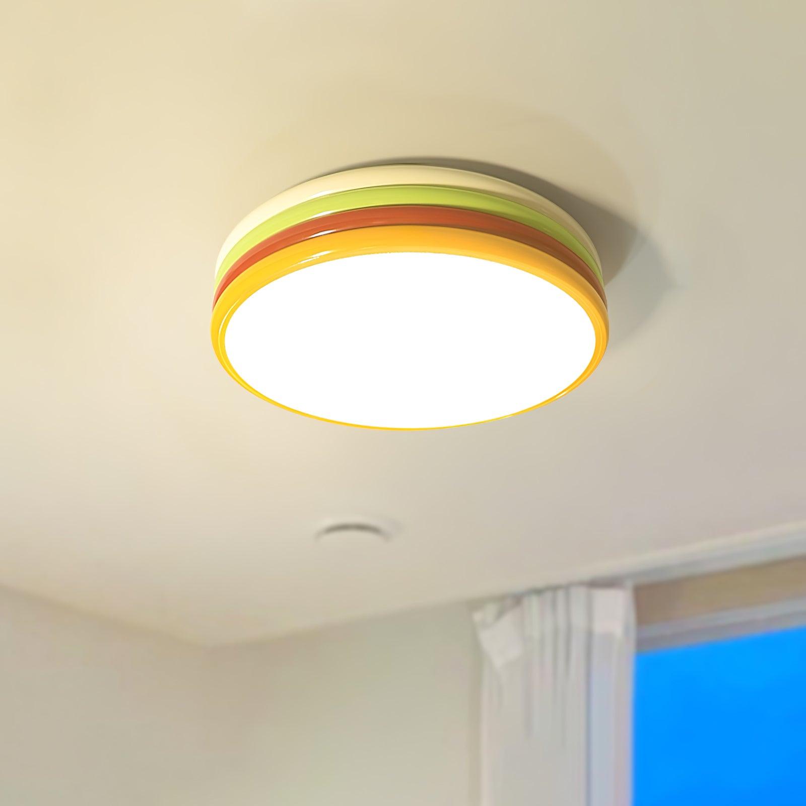 Dunoir Unique Art Color Stack Ceiling Lamp