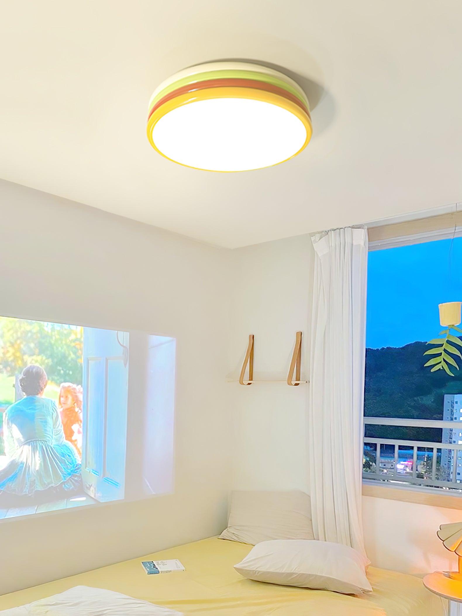 Dunoir Unique Art Color Stack Ceiling Lamp
