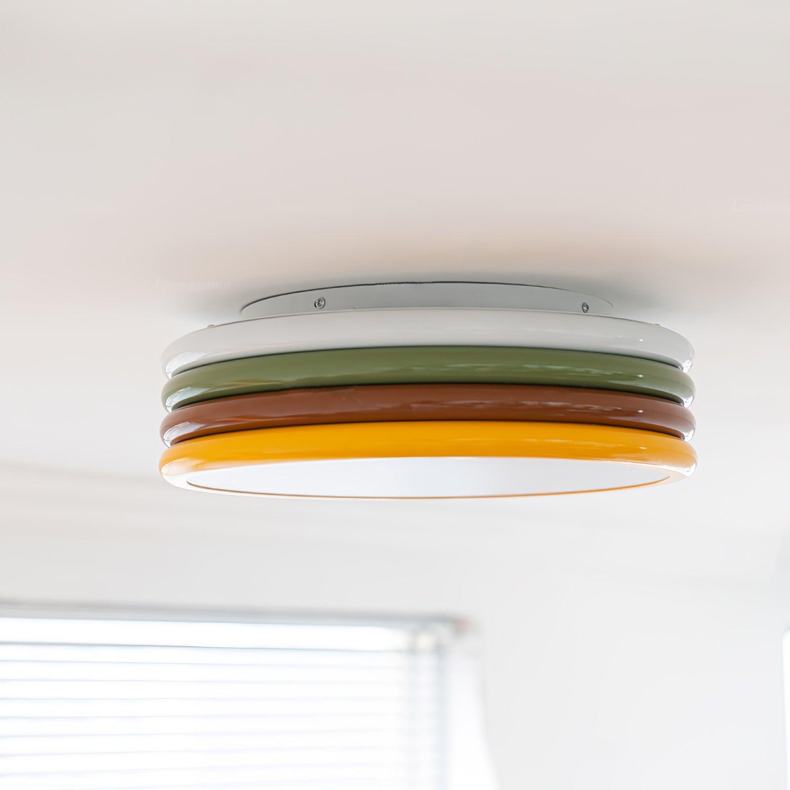 Dunoir Unique Art Color Stack Ceiling Lamp