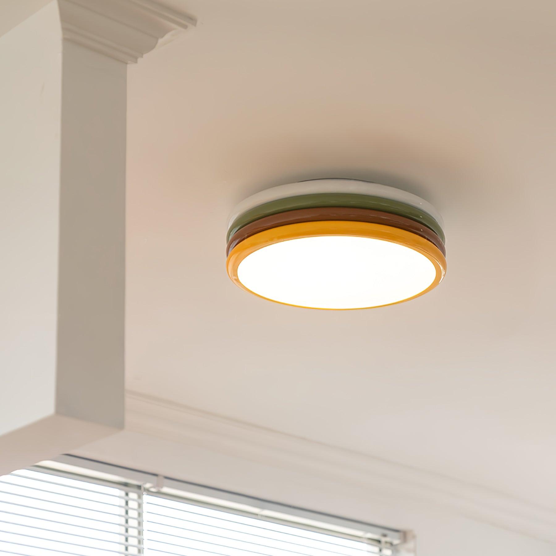 Dunoir Unique Art Color Stack Ceiling Lamp