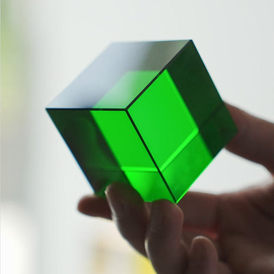 Elleryn Colored Crystal Cube Table Lamp