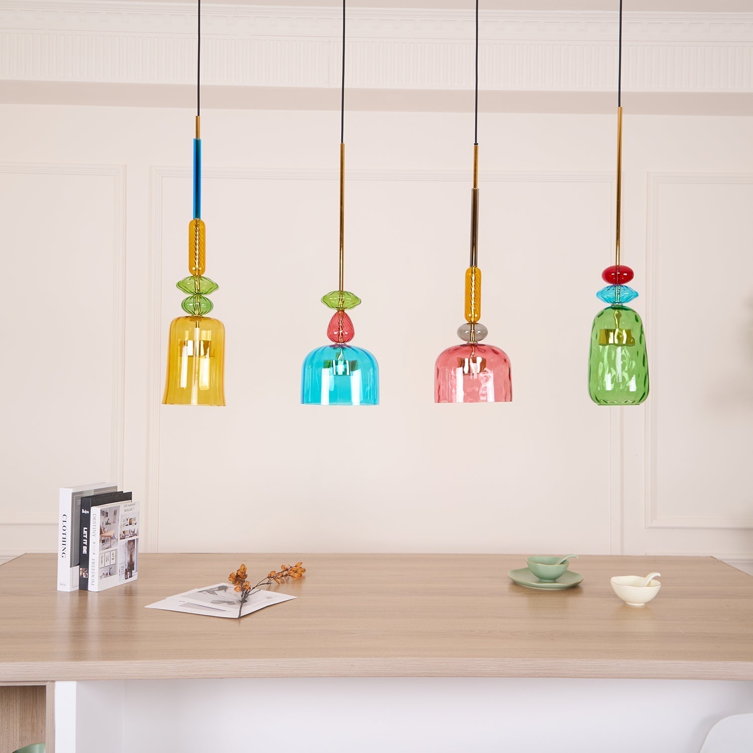 Voshan Bohemian Glass Pendant Lamp