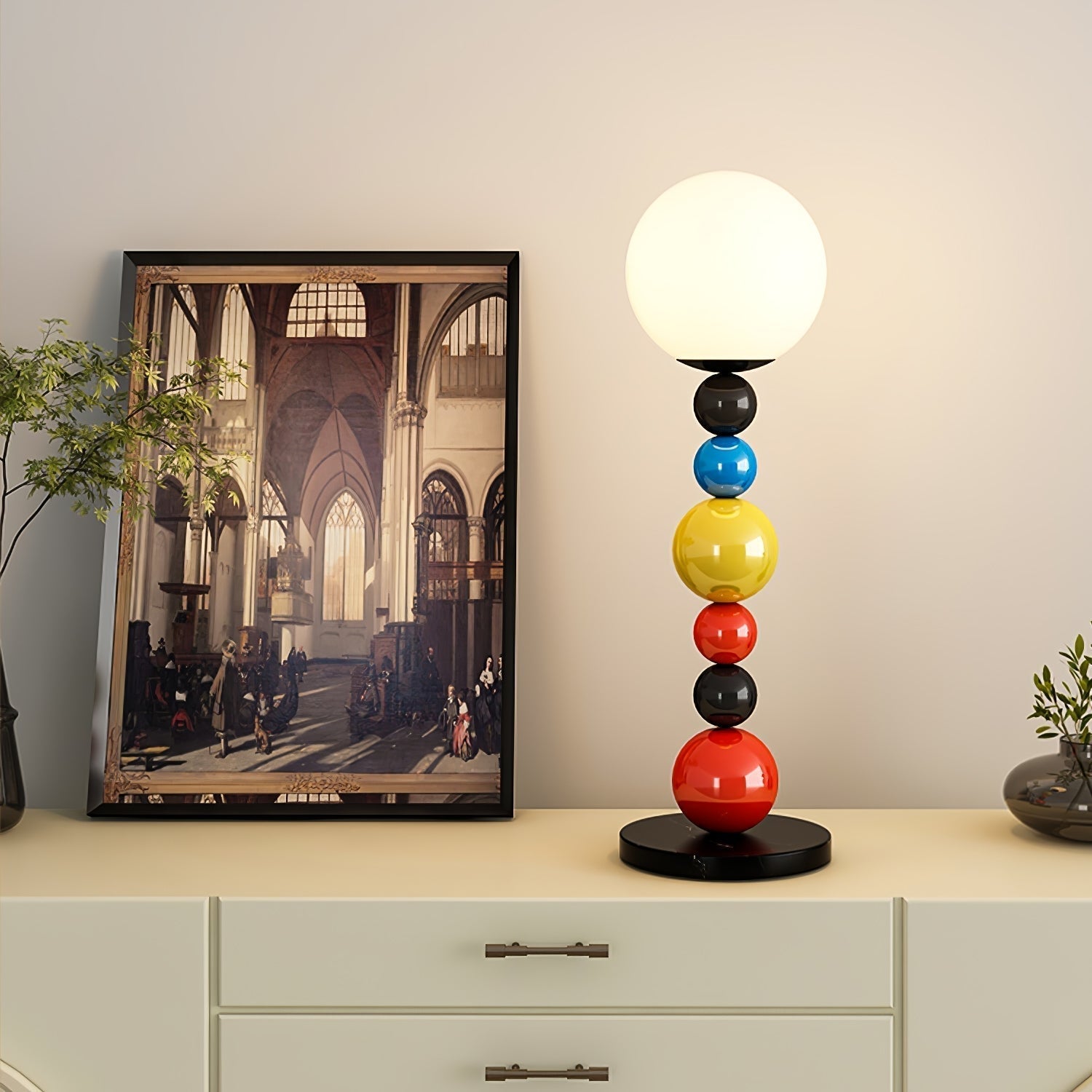 Zoriel Glass Artistic Floor Lamp