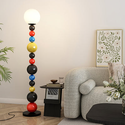 Zoriel Glass Artistic Floor Lamp