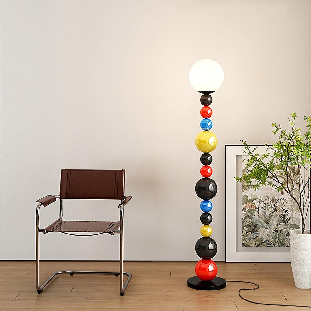 Zoriel Glass Artistic Floor Lamp