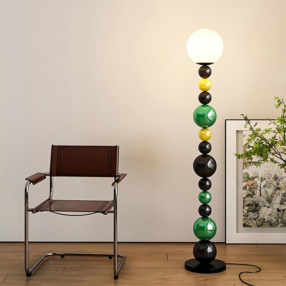 Zoriel Glass Artistic Floor Lamp