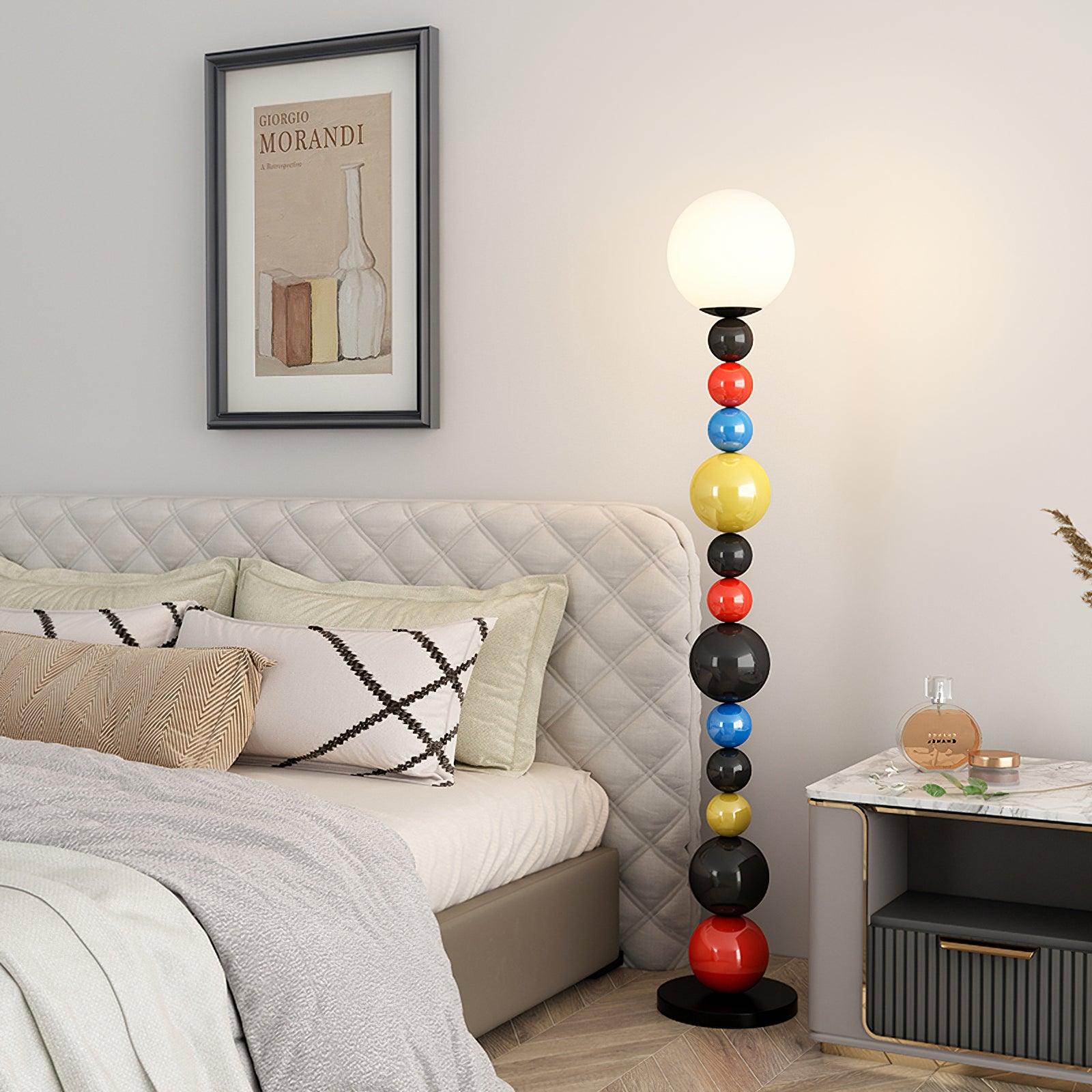Zoriel Glass Artistic Floor Lamp