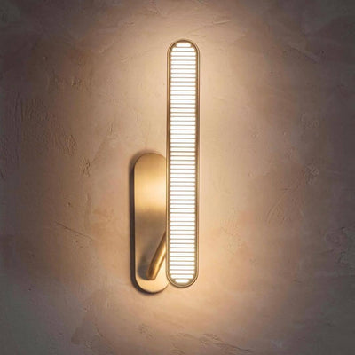 Oriararia Wall Lamp Brass Slotted Grill
