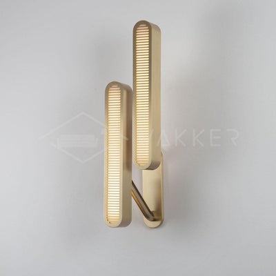Oriararia Wall Lamp Brass Slotted Grill