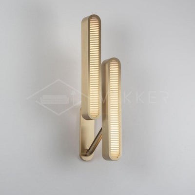 Oriararia Wall Lamp Brass Slotted Grill