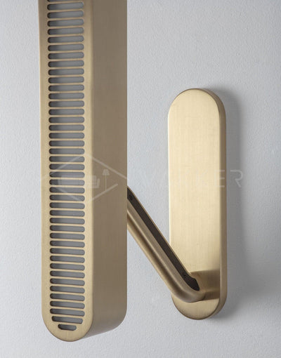 Oriararia Wall Lamp Brass Slotted Grill