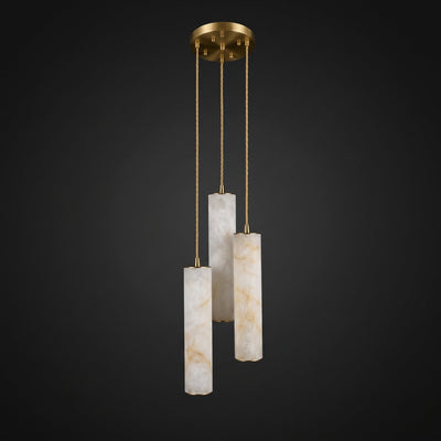 Albalaine Column Alabaster Staircase Chandelier