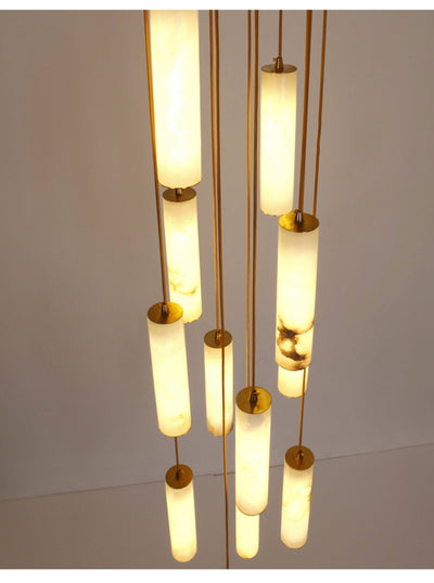 Albalaine Column Alabaster Staircase Chandelier
