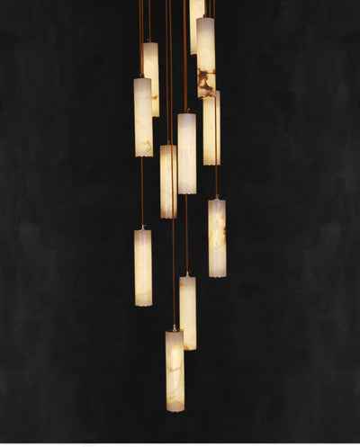 Albalaine Column Alabaster Staircase Chandelier