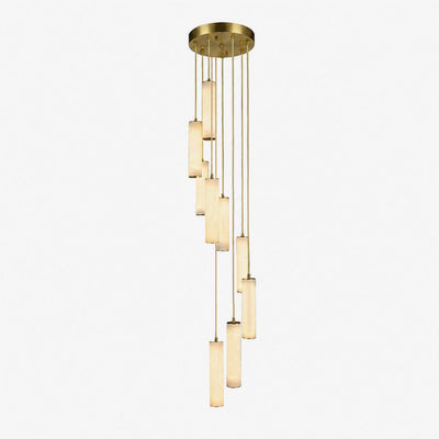 Albalaine Column Alabaster Staircase Chandelier