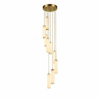 Albalaine Column Alabaster Staircase Chandelier