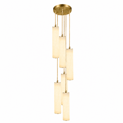 Albalaine Column Alabaster Staircase Chandelier