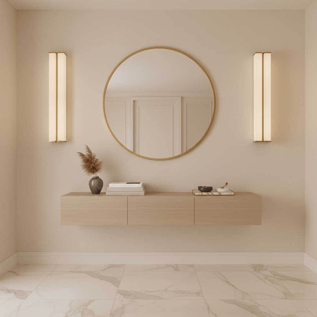 Columnar Fabric Indoor Wall Sconce