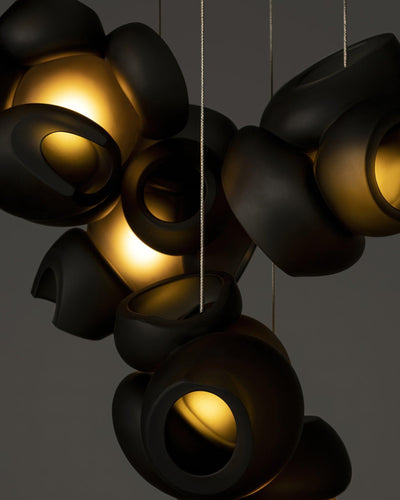Ursa Bubbles Cluster Glass Pendant Light