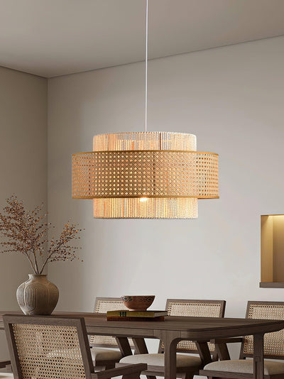 Crigen Concentric Rattan Pendant Light