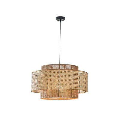 Crigen Concentric Rattan Pendant Light