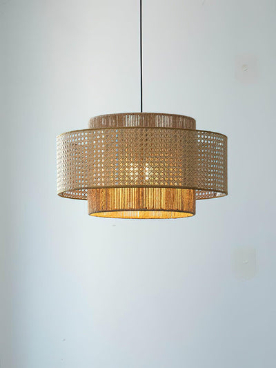 Crigen Concentric Rattan Pendant Light