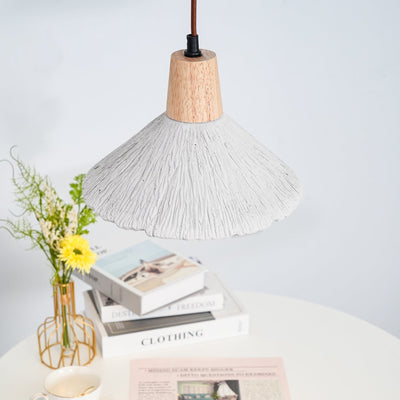Lirixon Pendant Lamp Concrete Pleated