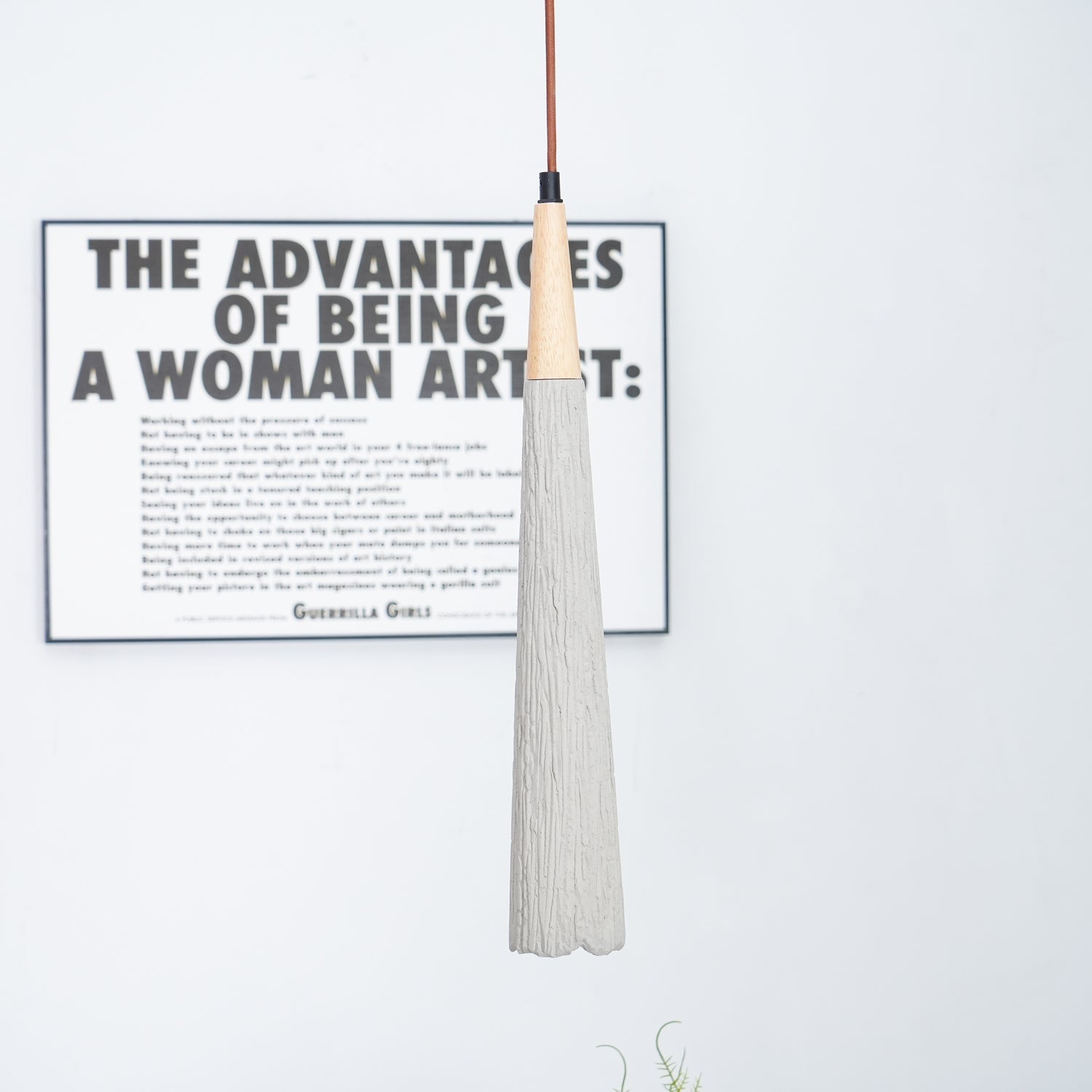 Lirixon Pendant Lamp Concrete Pleated
