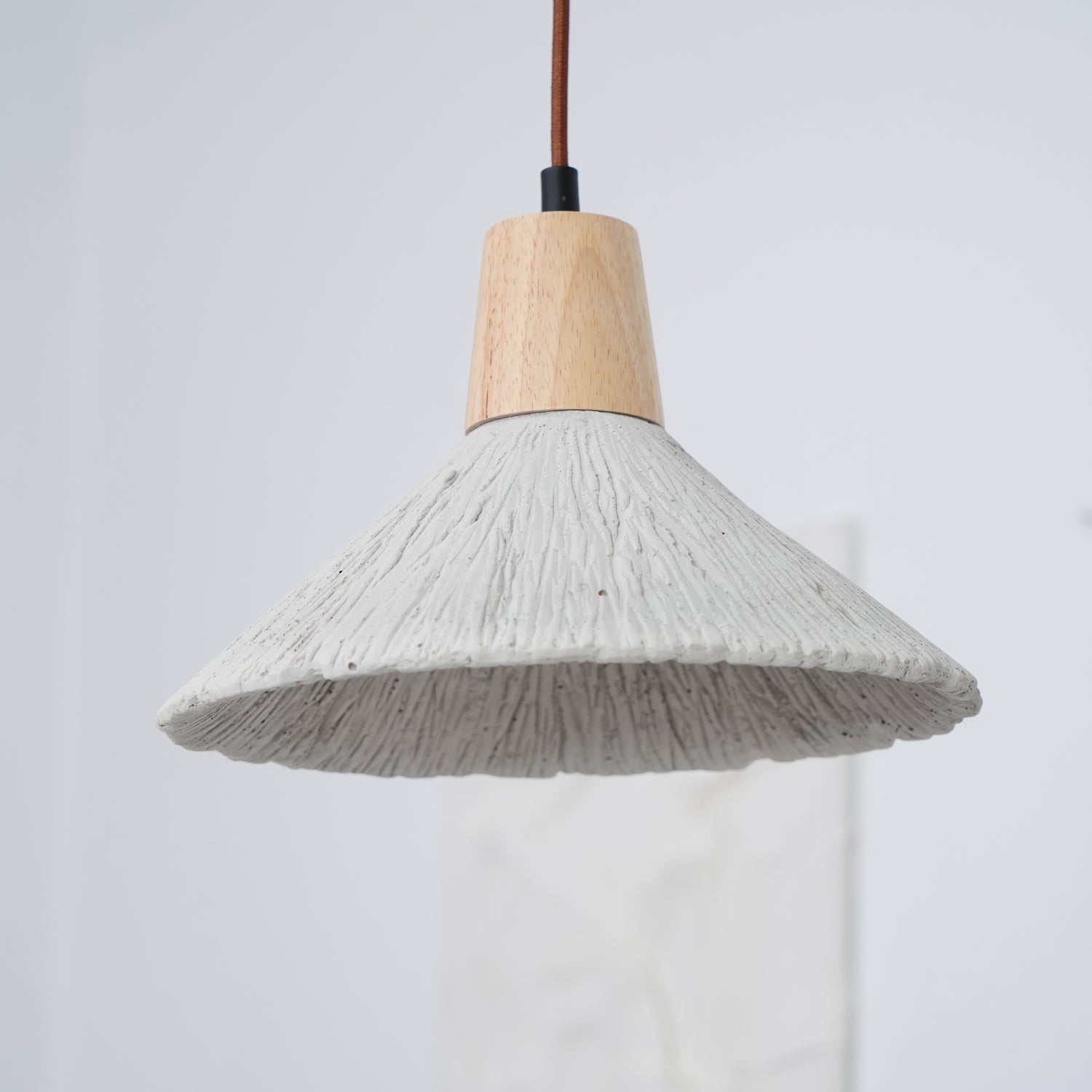 Lirixon Pendant Lamp Concrete Pleated
