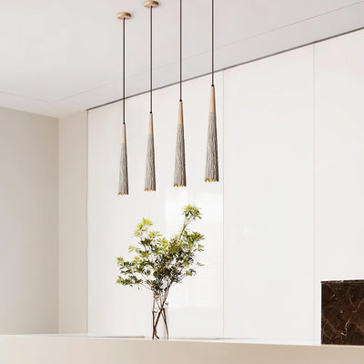 Lirixon Pendant Lamp Concrete Pleated