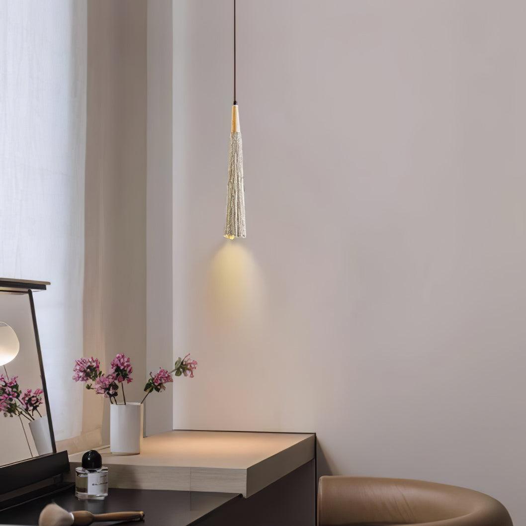 Lirixon Pendant Lamp Concrete Pleated