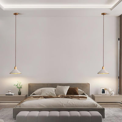 Lirixon Pendant Lamp Concrete Pleated